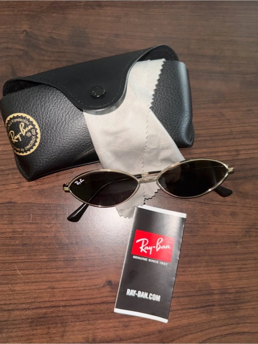 Ray-Ban women’s Kai bio based polished pale gold